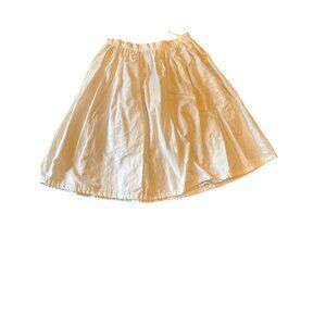 White Perks Girls Skirt Age 11/12 Cotton With Mesh Overlay Vintage 80s